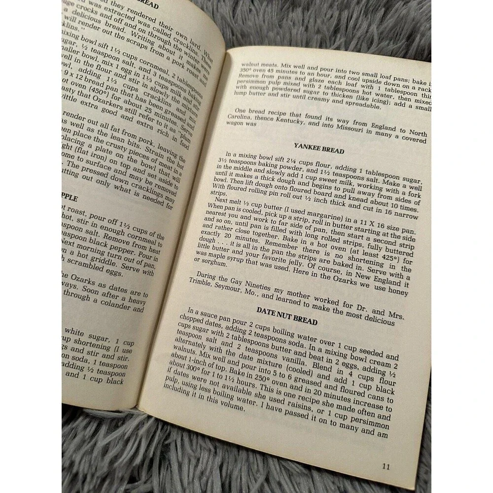 Ozarks Cookery by Eula Mae Stratton Third Printing 1976 Vintage Cookbook